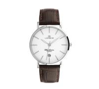 Lorenz Charleston 030275AA - Orologio Classico da Uomo al quarzo - Orologio Automatico con Cinturino in Pelle marrone