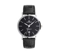 Lorenz Charleston 030275CC - Orologio Classico da Uomo al quarzo - Orologio Automatico con Cinturino in Pelle nero
