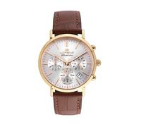 Lorenz Charleston 030273EE - Orologio Classico da Uomo al quarzo - Cronografo con Cinturino in Pelle marrone