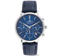 LORENZ CHARLESTON CRONOGRAFO 030273BB Orologio Uomo Blu Cinturino Pelle