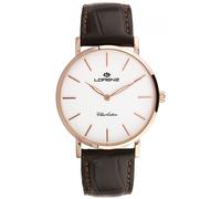 LORENZ CHARLESTON EXTRAPIATTO 030250FF Orologio Uomo Bianco Ramato Pelle 38 mm Q