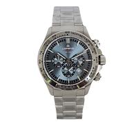 LORENZ Orologio Uomo Chrono 26175CC Quarzo Acciaio Sub 100m con Cinturino Gomma