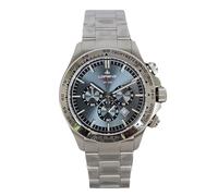 LORENZ Orologio Uomo Chrono 26175CC Quarzo Acciaio Sub 100m con Cinturino Gomma