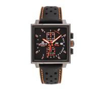 Lorenz - Cronografo Sportivo da uomo al quarzo- Modello Granpremio 030249CC - Orologio con cinturino in pelle realizzata in italia