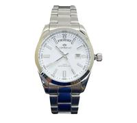 Lorenz Day-Date Orologio classico da uomo in acciaio inossidabile sub 100 metri