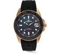LORENZ DI300 Madre Perla Nero 030258GG Orologio Uomo Automatico Sub 300 Metri Go