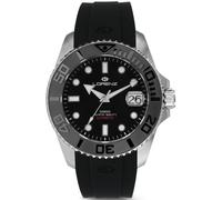 LORENZ DI300 Nero 030258AA Orologio Uomo Automatico Gomma Ghiera Ceramina Sub 30