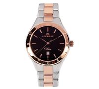 LORENZ DIVA 030156GG Orologio Donna Acciaio Bicolore Rosegold Quadrante Ner
