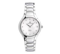 Lorenz Diva Pearl 030281AA - Orologio Classico da donna al quarzo - Orologio in Acciaio con Quadrante in madreperla e diamanti - Cofanetto in legno con logo Diva