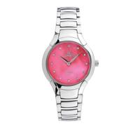 Lorenz Diva Pearl 030281CC - Orologio Classico da donna al quarzo - Orologio in Acciaio con Quadrante in madreperla e diamanti - Cofanetto in legno con logo Diva