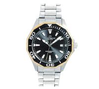 Lorenz - Orologio Sportivo da Uomo al quarzo - modello Easy Time 030213DD - Orologio con cinturino in acciaio inox Sub 100 metri