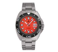 Lorenz Full Titanium 030269CC - Orologio sportivo da uomo in titanio - Orologio automatico subacqueo professionale fino a 300 metri - Valigetta con due cinturini di ricambio e accessori