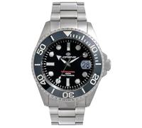 Lorenz Full Titanium Automatic LZ 030212AA Orologio da uomo subacqueo con movimento automatico con cassa e cinturino in titanio, Box set con cinturino in gomma in omaggio