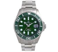 Lorenz Full Titanium Automatic LZ 030212CC Orologio da uomo subacqueo con movimento automatico con cassa e cinturino in titanio, Box set con cinturino in gomma in omaggio