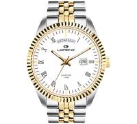 LORENZ GINEVRA 030119BB 40 mm Orologio Uomo Day Date Bianco Acciaio Jubilée Bico