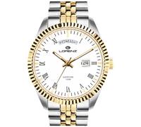 LORENZ GINEVRA 030119BB 40 mm Orologio Uomo Day Date Bianco Acciaio Jubilée Bico