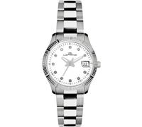 LORENZ GINEVRA DIAMONDS 027066BB Orologio Donna Bianco Acciaio Quarzo 26 mm Data