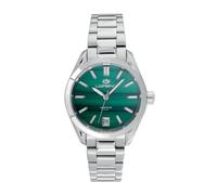 Lorenz - Ginevra Gemstone Lady 030265MA - Orologio Automatico Donna In Acciaio Inossidabile - Orologio con quadrante in vera pietra naturale malachite - Sub 100 metri