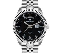 Lorenz - Orologio sportivo da uomo - modello Ginevra 030119CC - Orologio al quarzo con cinturino in acciaio - Sub 100 metri