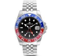 LORENZ GMT Special Edition Pepsi 030257DD Orologio Uomo Automatico Nero Ghiera C