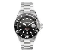 LORENZ HYDRO-SUB 090011AA Sfumato Nero Grigio Orologio Uomo Automatico Swiss Mad