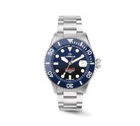 Lorenz Hydro-Sub 090011BB Orologio da uomo automatico svizzero con cinturino in acciaio inossidabile e 500 metri subacqueo professionale, confezione regalo con cinturino omaggio