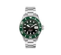 Lorenz Hydro-Sub 090011DD Orologio da uomo automatico svizzero con cinturino in acciaio inossidabile e 500 metri subacqueo professionale, cofanetto con cinturino in gomma omaggio