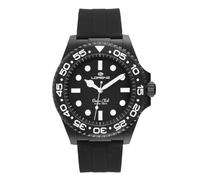 Lorenz Ocean Club 030268AA - Orologio Sportivo da Uomo al Quarzo - Orologio con cassa in superlega Soft Touch nera - Cinturino in Gomma con chiusura deployante - Sub 100 metri - Cofanetto speciale sub