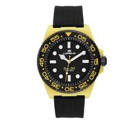 Lorenz Ocean Club 030268EE - Orologio Sportivo da Uomo al Quarzo - Orologio con cassa in superlega Soft Touch gialla - Cinturino in Gomma e chiusura deployante - Sub 100 metri - Cofanetto speciale sub
