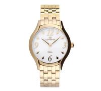 Lorenz - Orologio classico da donna al quarzo - modello Diva Bracelet 030261EE - Orologio con cinturino in acciaio laminato oro