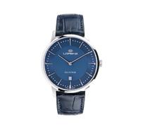 Lorenz - Orologio Classico Ultrapiatto da Uomo Swiss Made - Orologio al quarzo Modello Olivier 090016EE - Orologio con Cinturino in Pelle blu