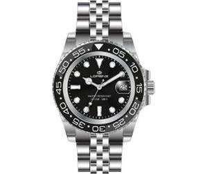 Lorenz Orologio da Uomo 43 mm in Acciaio Movimento al Quarzo 10ATM Quadrante Nero - 26122AA