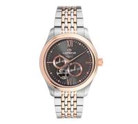 Lorenz Patron 030282BB - Orologio Classico da uomo Automatico - Quadrante con movimento a vista - Orologio in acciaio subacqueo fino a 100 metri