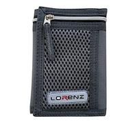 Lorenz Portafoglio da uomo in tela sottile da uomo, Grigio, Casual