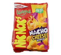 Lorenz Snack-World Rohscheiben, NicNac’s Nacho&Cheese Limited Edition, Arachidi Tostate Ricoperte al Sapore di Formaggio, Snack Proteico, Croccante e Gustoso, Ideale per Aperitivi, Confezione da 110g