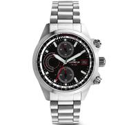 LORENZ SOLAR CRONO 030253AA Orologio Uomo Cronografo Solare Nero Acciaio Sub 100