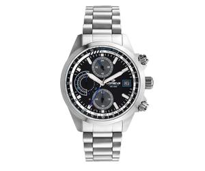 Lorenz Solar Crono 030253EE Cronografo a carica solare da uomo in acciaio inox sub 100 metri