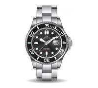 Lorenz Orologio uomo Sport Automatic 26168AA bracciale acciaio nero Sub 100 mt