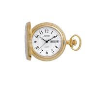 Lorenz Treno 030222BB - Orologio da taschino al quarzo in acciaio inossidabile - Quadrante con numeri arabi - Inclusa nella confezione stand per appoggio e catena in acciaio