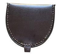 Lorenz Uomo Pelle Cavallo Scarpe Forma Vassoio Portamonete - Marrone Scuro, Medium