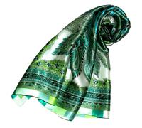 Lorenzo Cana 89090 - Asciugamano di seta da donna, 100% seta, 100 x 100 cm, colore: Verde