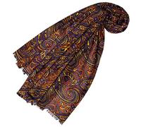 LORENZO CANA - Lusso Designer sciarpa sciarpa in cotone con Seta stampata paisley modello marchio panno sciarpa asciugamano 70 x 190 cm