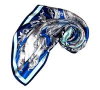 LORENZO CANA panno di lusso donna foulard di seta aufwaendig stampato 100% seta 90 cm x 90 cm colori armoniosi signora sciarpa, Panno