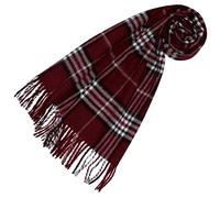 LORENZO CANA - Sciarpa - A quadri - Donna rosso Rot