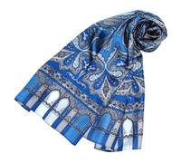 Lorenzo Cana Sciarpa da donna in seta con stampa Paisley, 100% seta, 50 cm x 165 cm, colori armoniosi, 89065