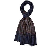 Lorenzo Cana Sciarpa da uomo 100% cashmere sciarpa cachemire panno cashmere sciarpa uomo sciarpa uomo uomo tessuto multicolore, Motivo cachemire nero colorato, 70 x 200 cm