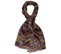 Lorenzo Cana Sciarpa da uomo di lusso 100% seta in colori armoniosi stampati a doppio strato di seta panno Dandy Style 30 cm x 160 cm - 8913911, multicolore, 30 x 160 cm