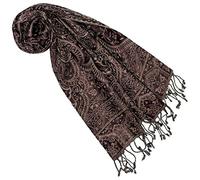 Lorenzo Cana - Sciarpa di lusso in morbida lana merino - motivo agnello cachemire, multicolore, 35 x 160 cm, sciarpa di lana da donna Viola melanzana Taglia unica