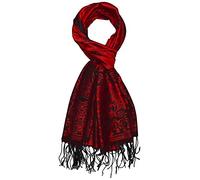 LORENZO CANA - Sciarpa - Paisley - Uomo Rosso nero/rosso Taglia unica