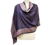 Lorenzo Cana Sciarpa reversibile da donna, 100% cashmere, leggera, morbida, in cashmere, double face, multicolore 78712